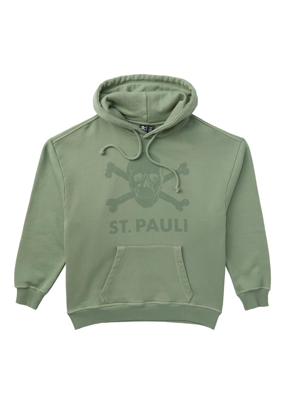 Kapuzenpullover "Washed Tonal" oliv