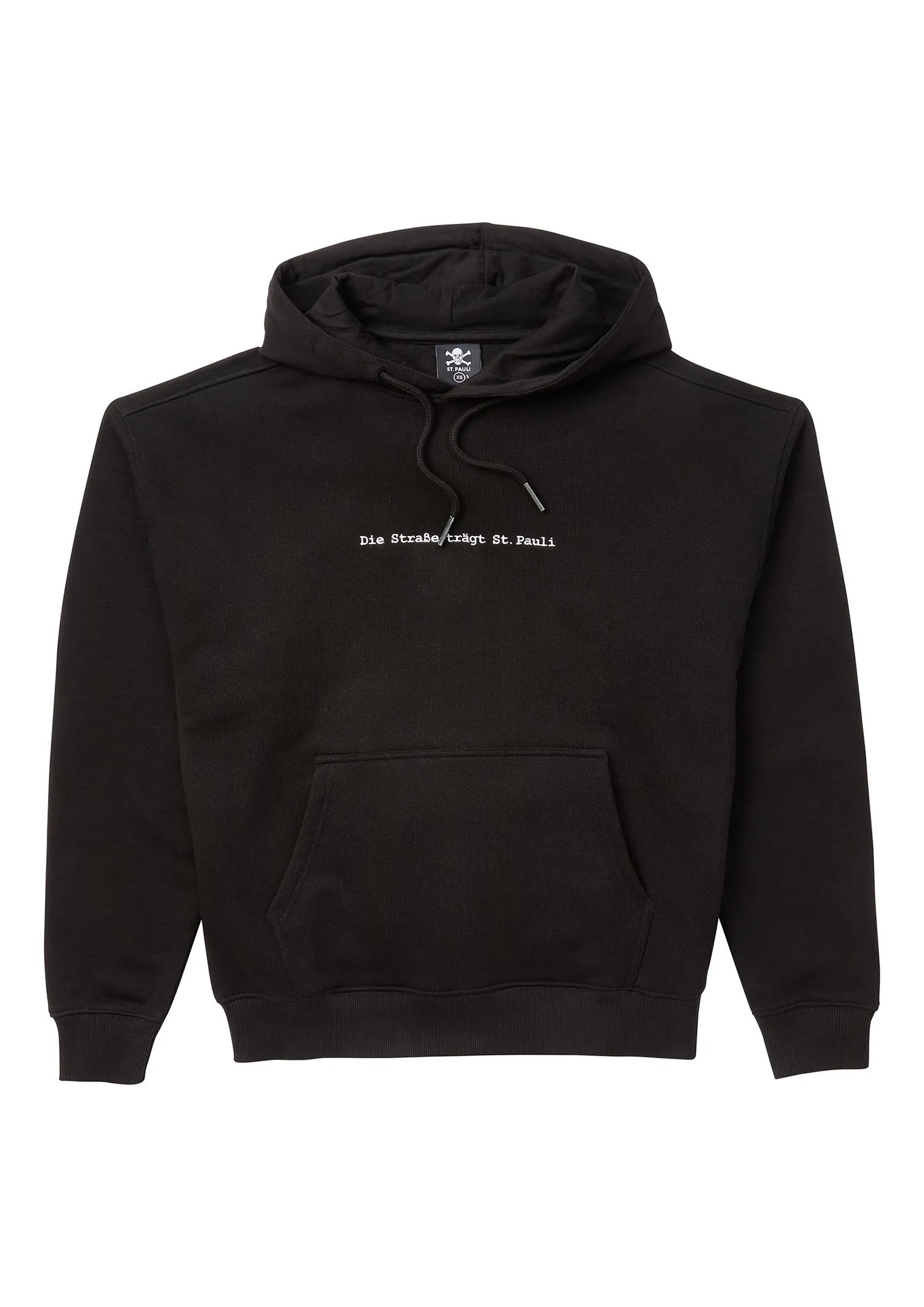 Kapuzenpullover "Die Strasse trägt" - schwarz