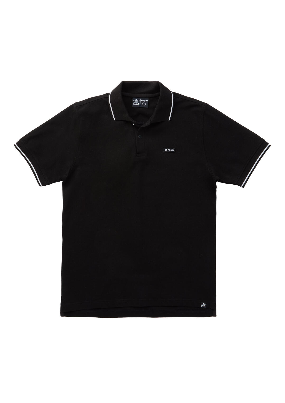 Poloshirt gerade "ST. PAULI PURE" schwarz
