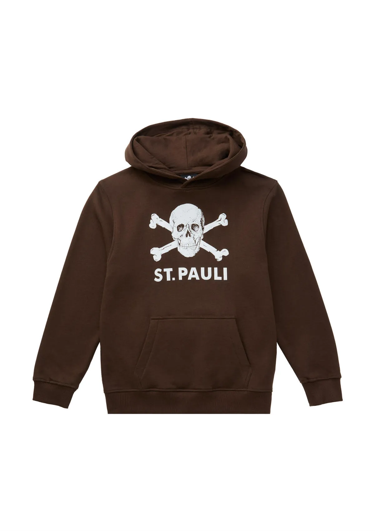 Kinder Kapuzenpullover Totenkopf Braun