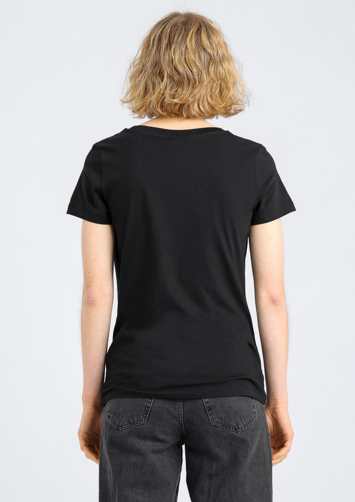 T-Shirt - tailliert "Anker Schwarz"
