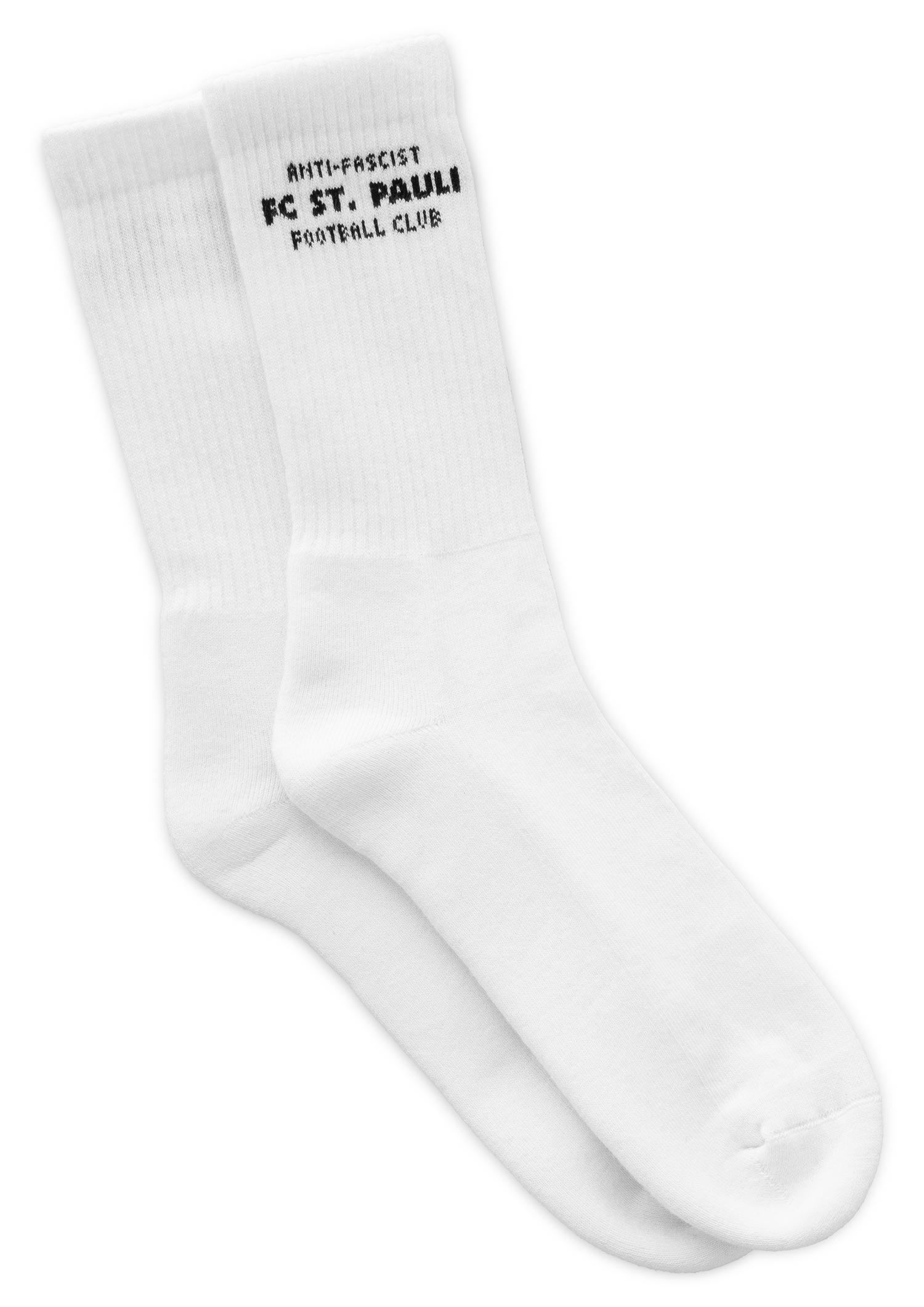 Tennissocken "Anti Fascist Football Club" weiss