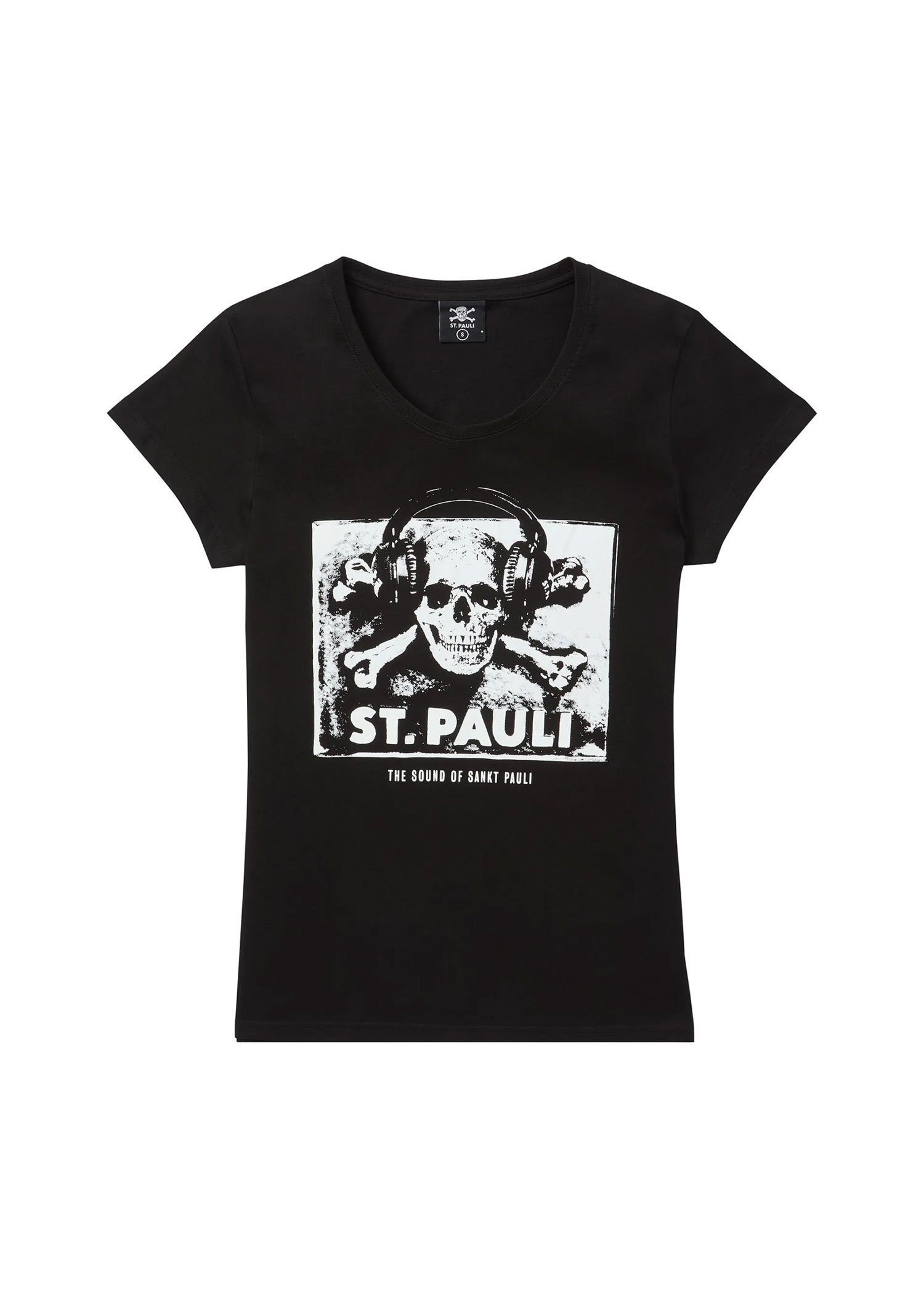 T-Shirt -tailliert "Sound Schwarz"
