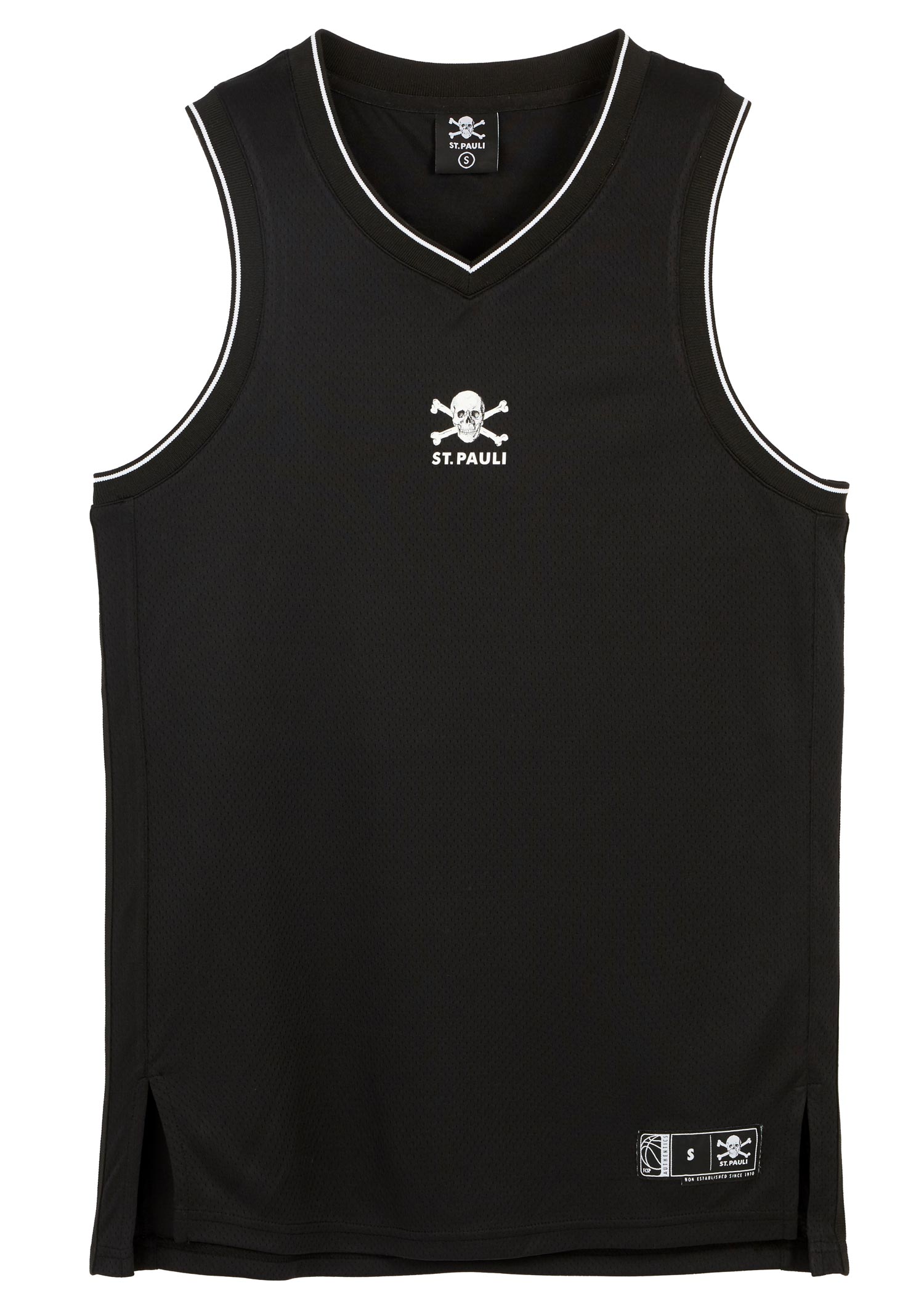 Basketball Trikot Totenkopf schwarz