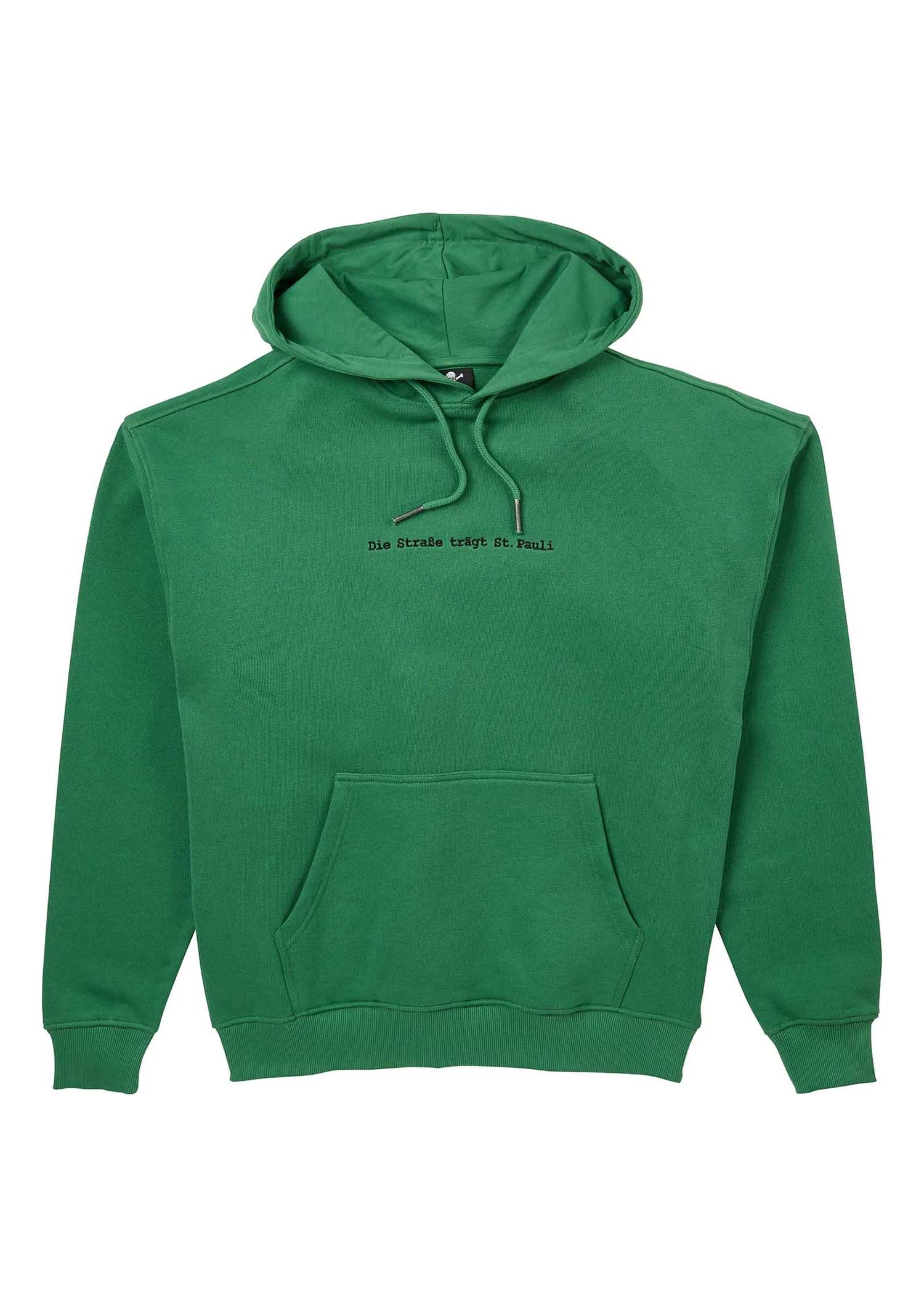 Kapuzenpullover "Die Strasse trägt" - grün