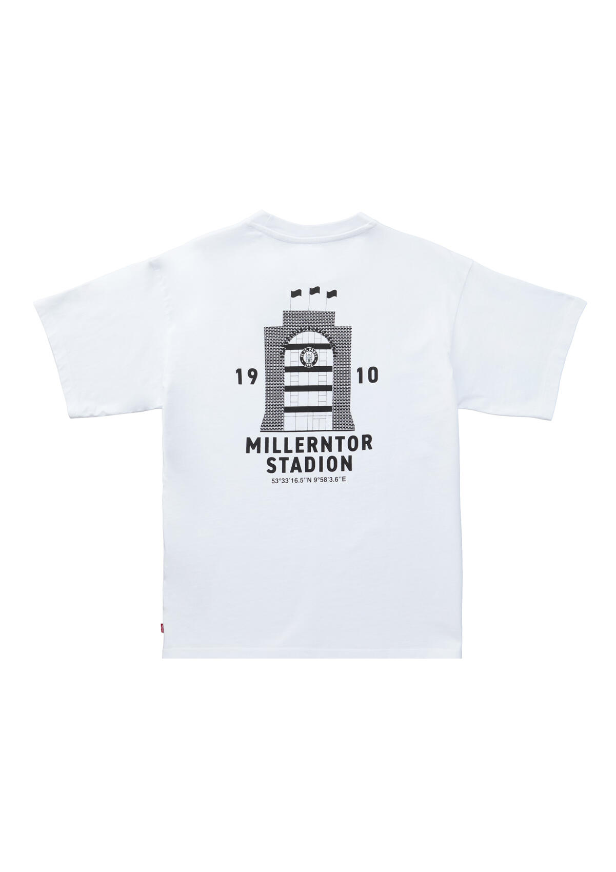 Levi's x FCSP T-Shirt "Millerntor" weiss