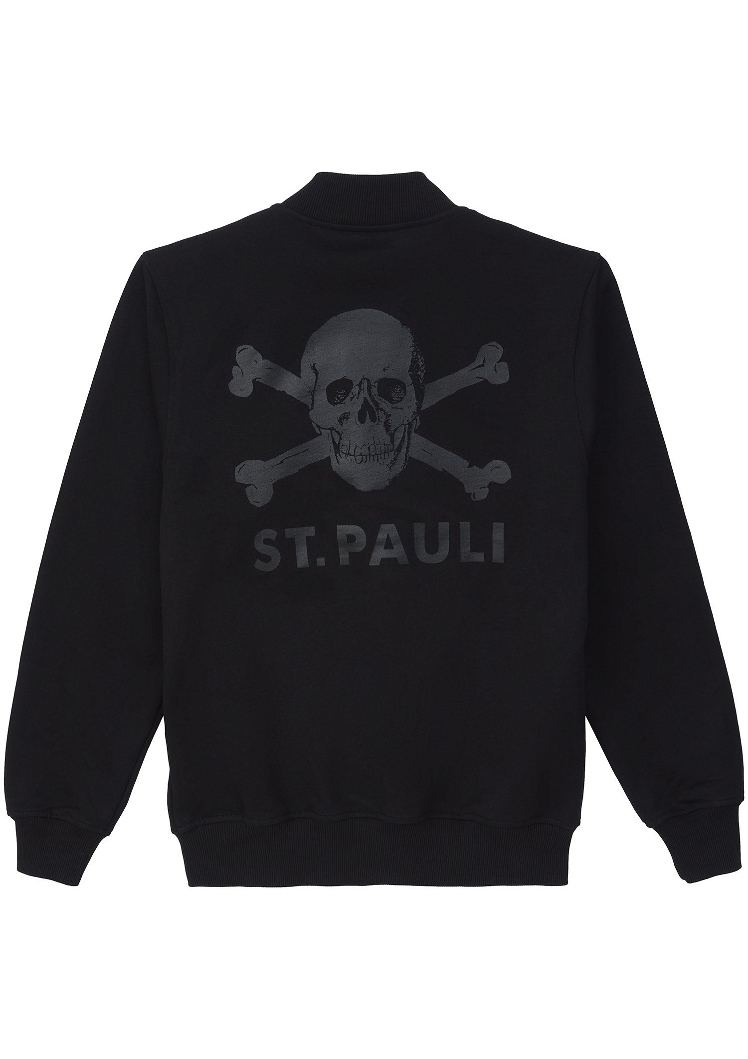 Collegejacke "All Black" Totenkopf