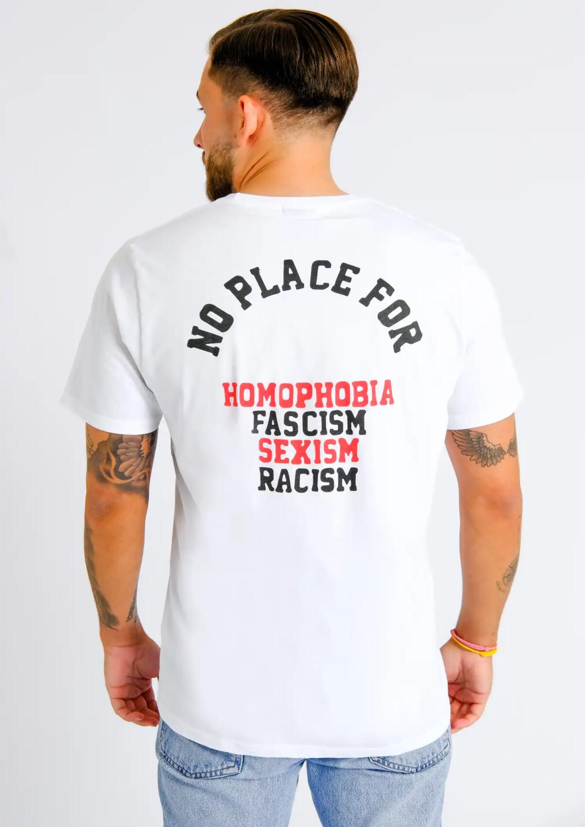 T-Shirt No Place for - Weiß