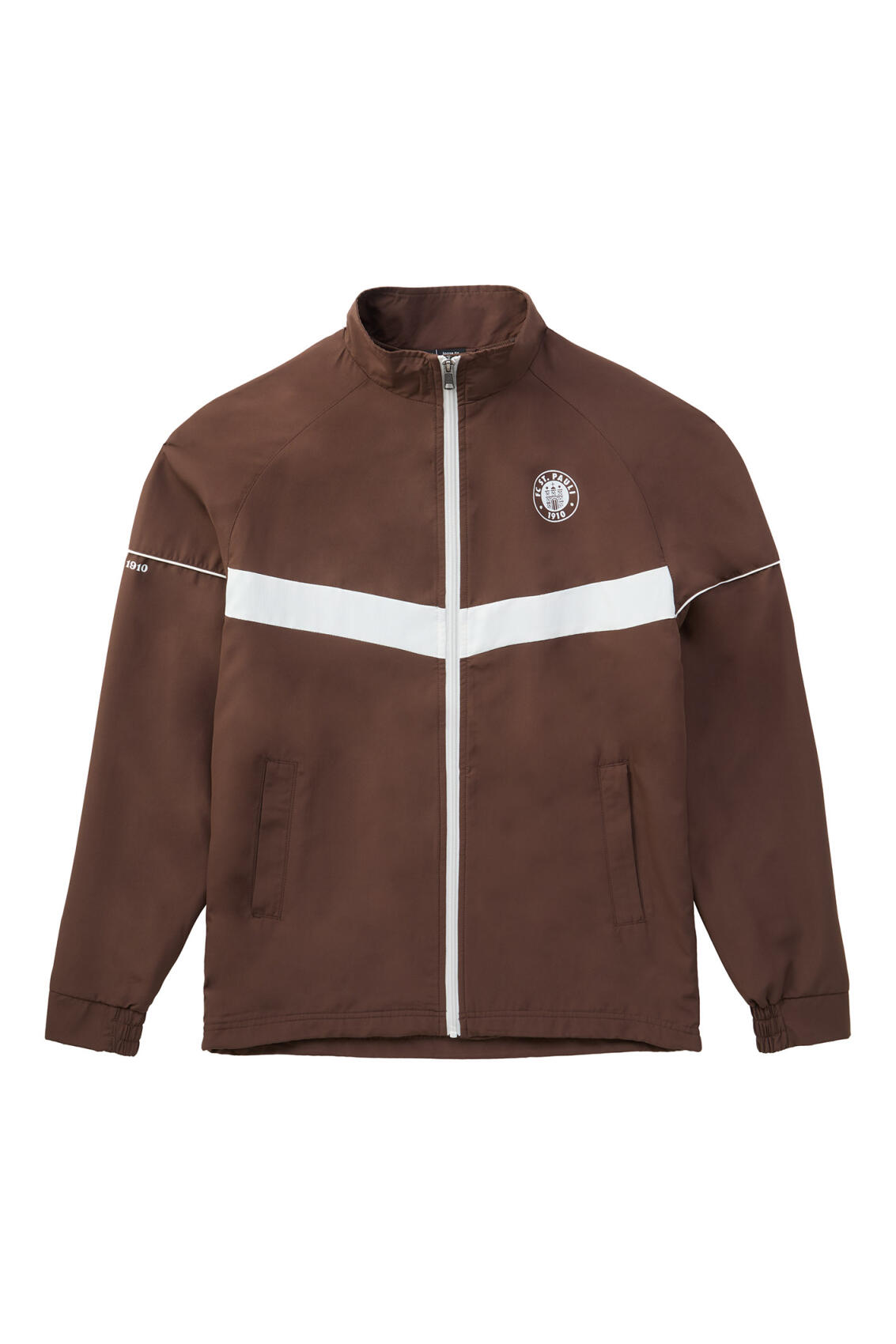 Trainingsjacke "Logo rot-braun"