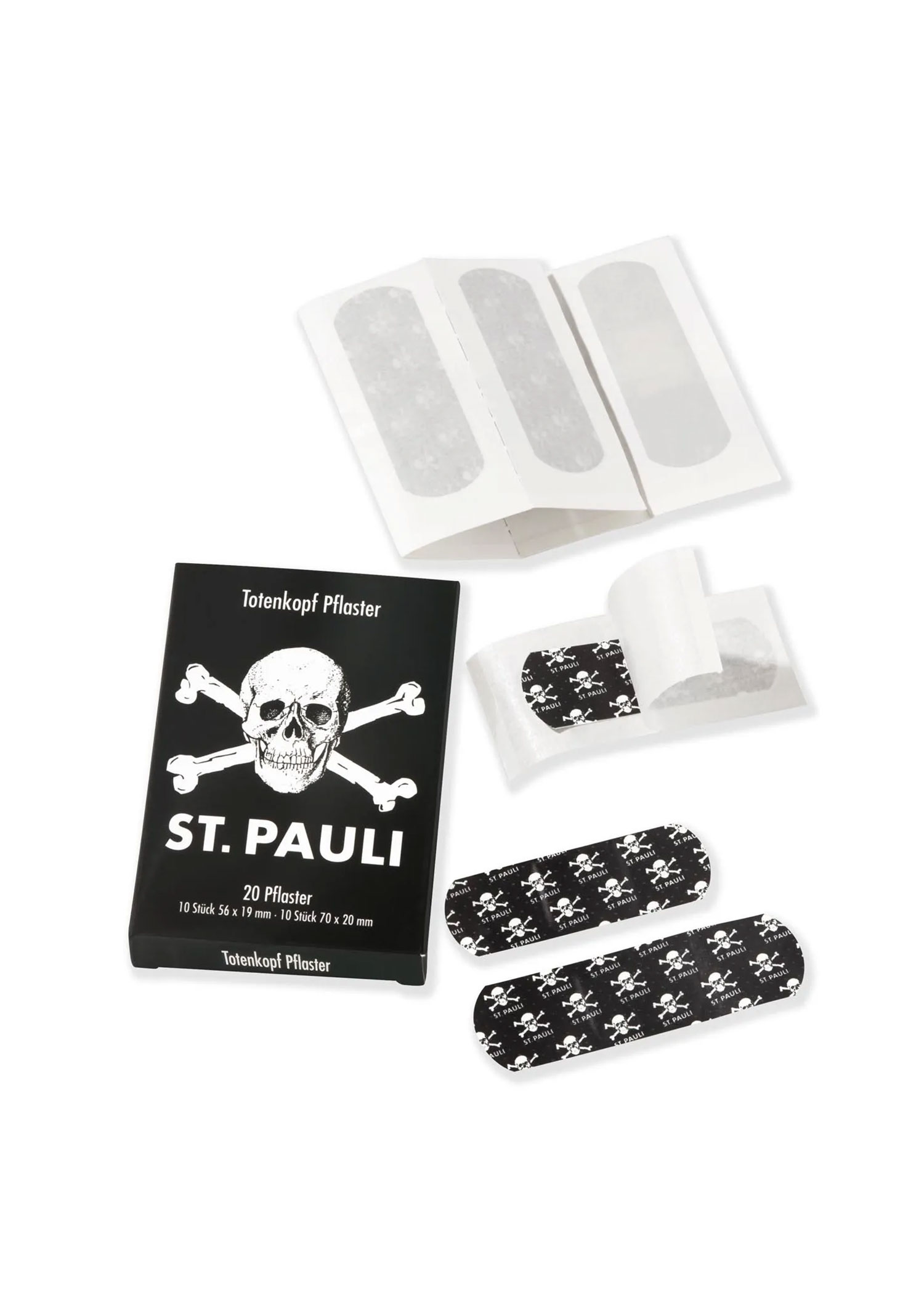 Pflaster Totenkopf (20er Packung)