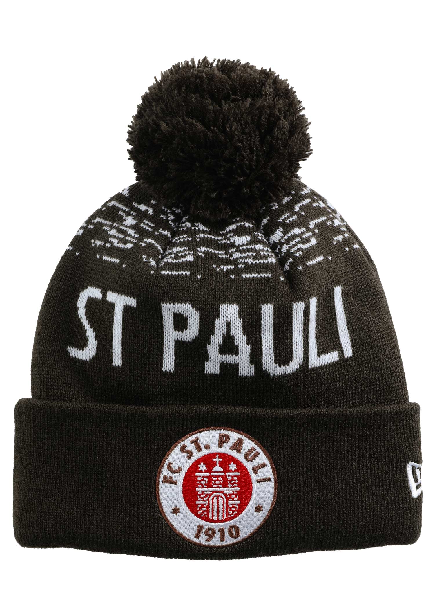 FCSP x New Era - Bommelmütze "Logo" braun