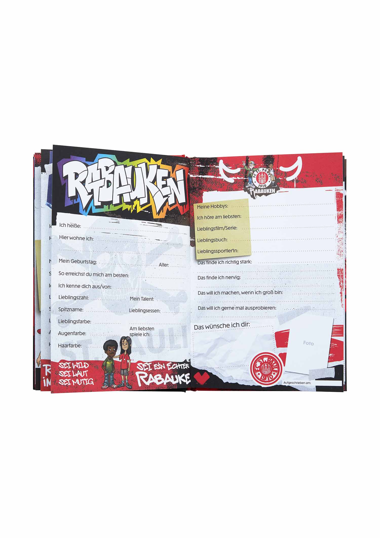Freundebuch FC St. Pauli Rabauken