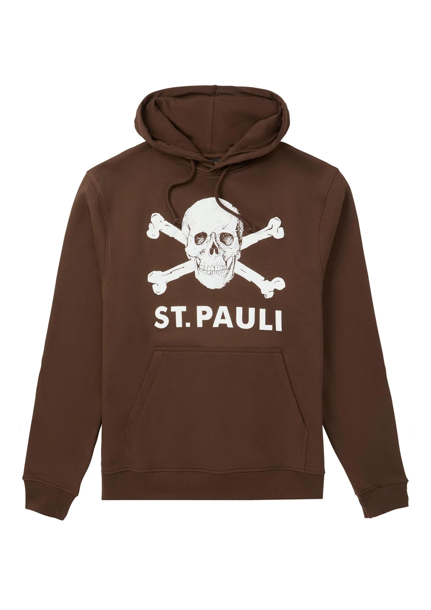 Kapuzenpullover Totenkopf Braun
