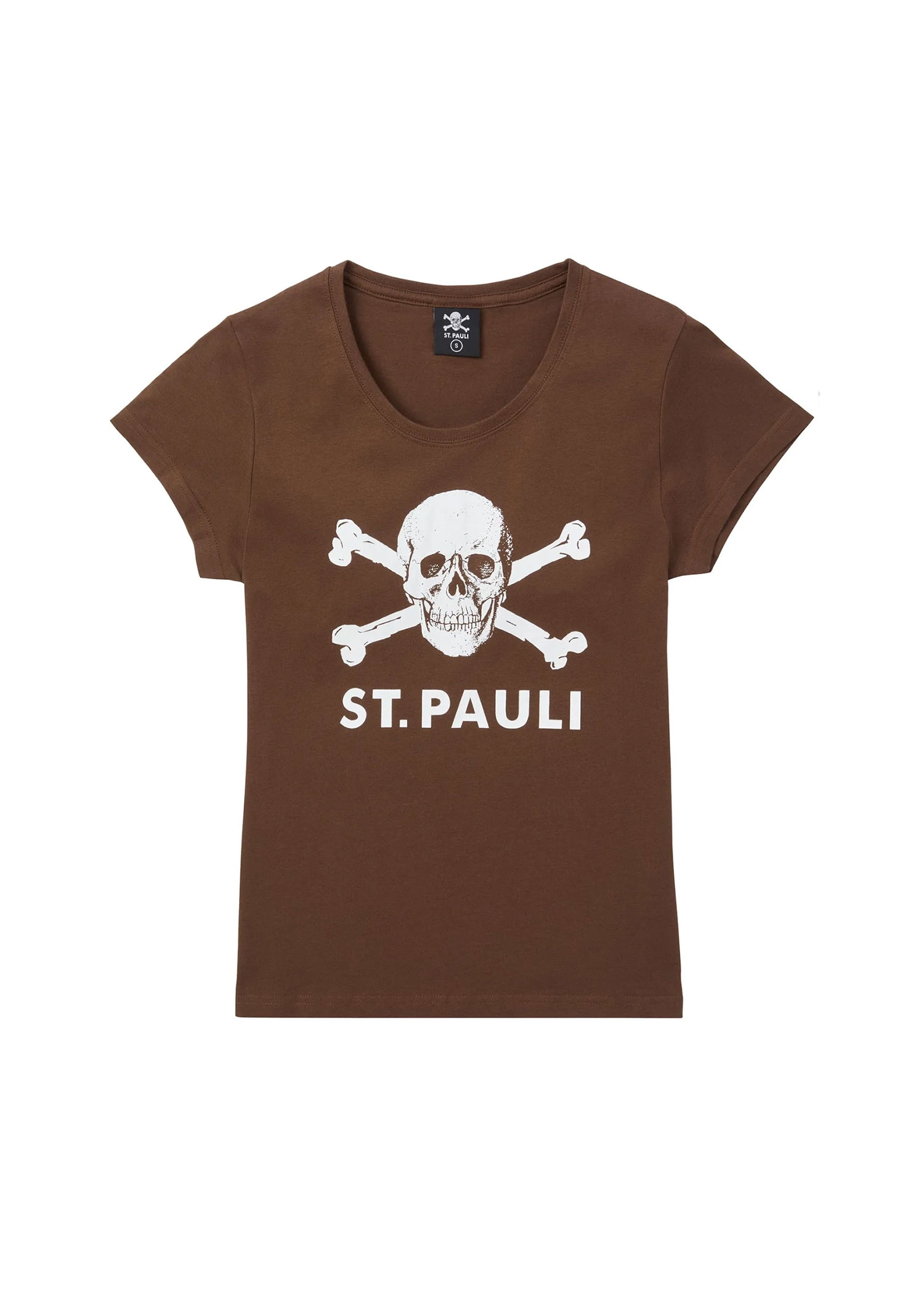 T-Shirt - tailliert "Totenkopf braun"