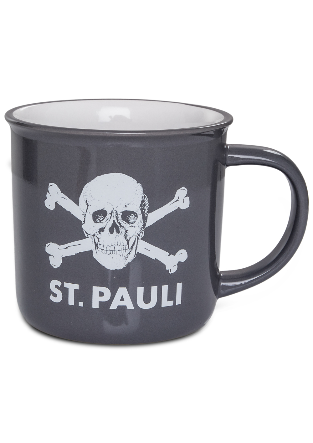 Kaffeebecher Grau-Weiß