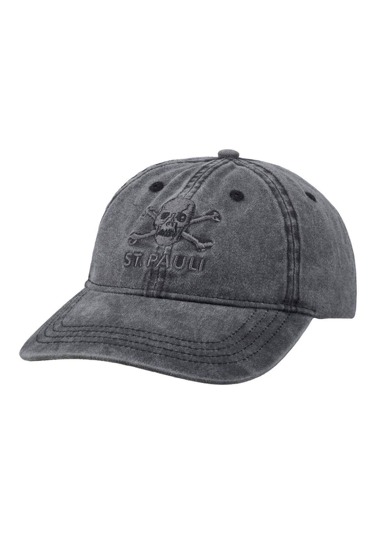 Kappe "Washed Tonal" schwarz