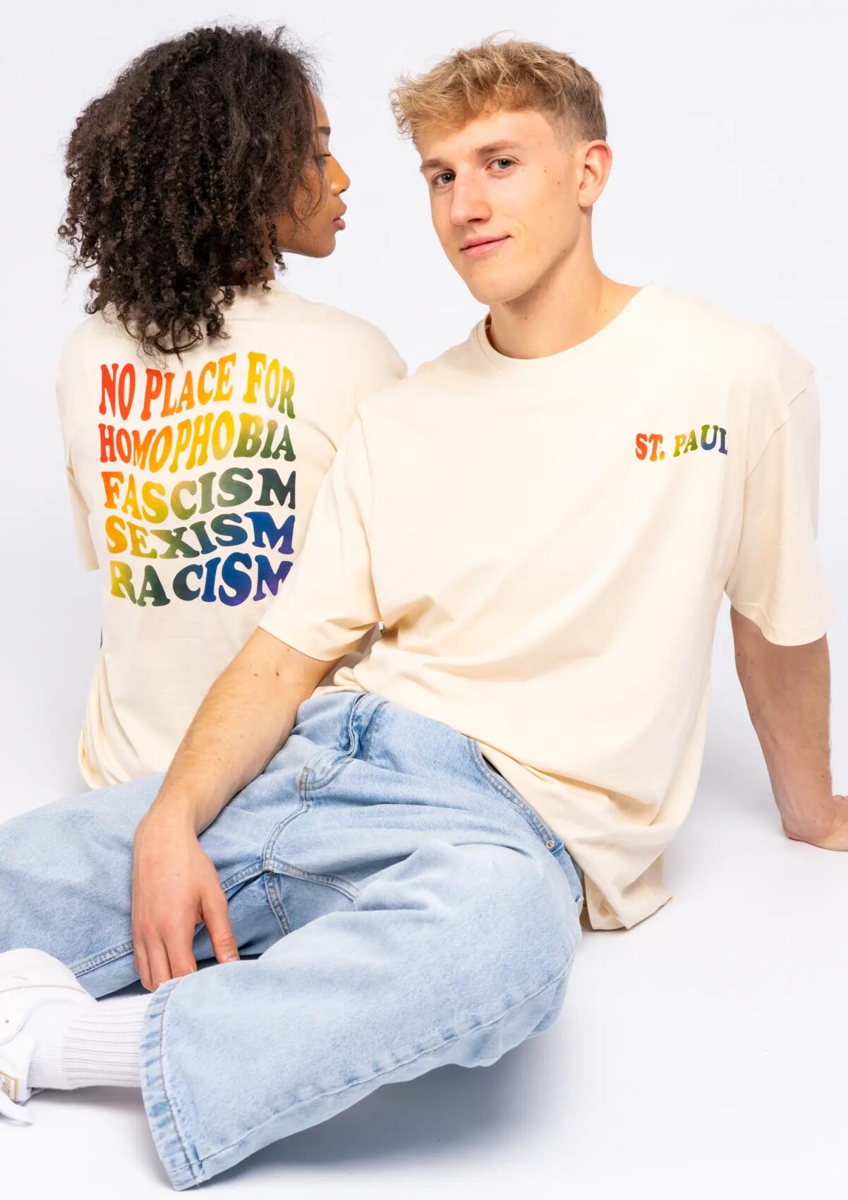 T-Shirt "No Place For - Rainbow"