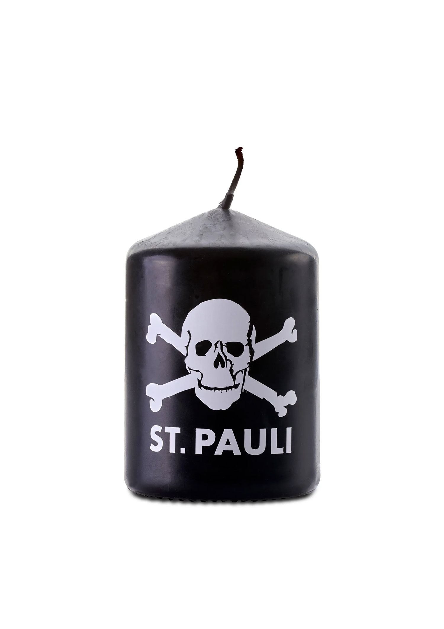 Kerze Totenkopf schwarz 8,5 cm