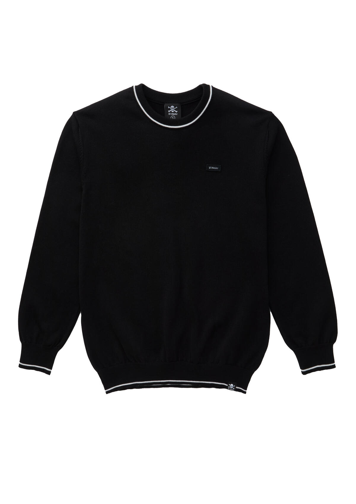Strickpullover "ST. PAULI PURE" schwarz