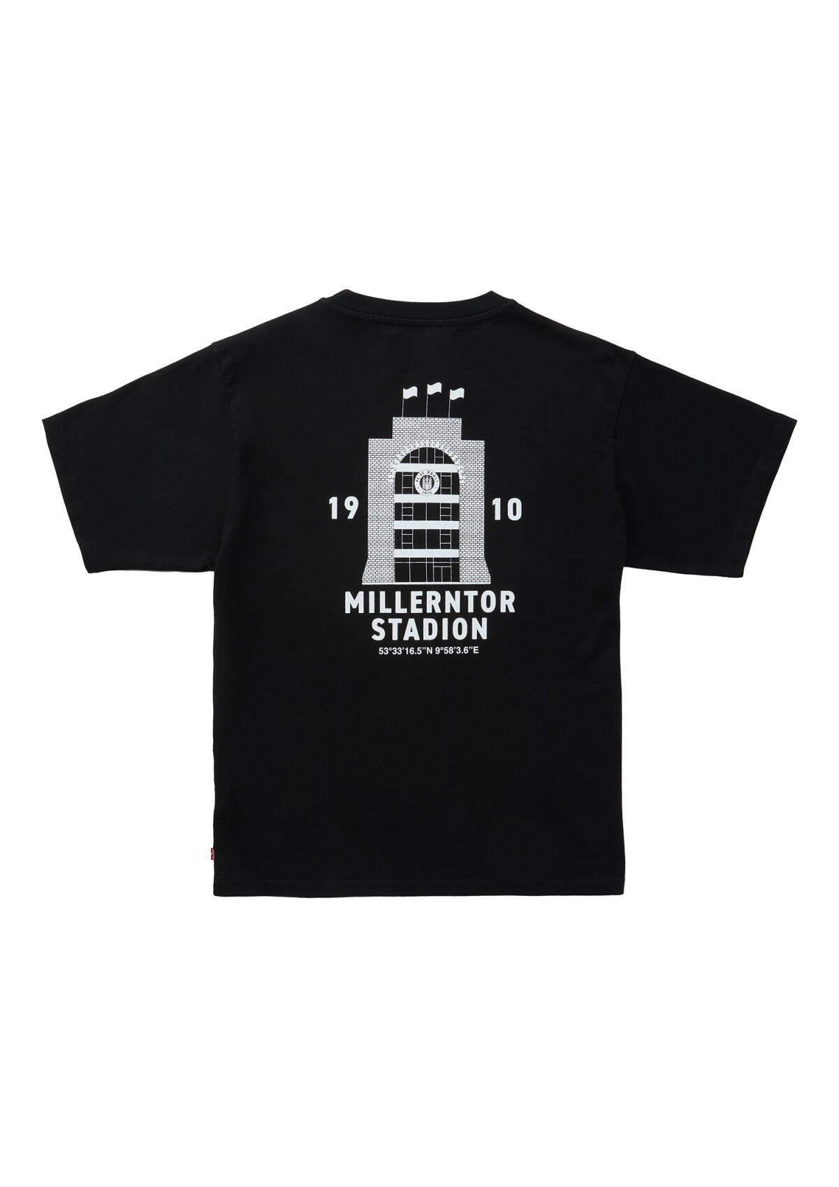 Levi's x FCSP T-Shirt "Millerntor" schwarz