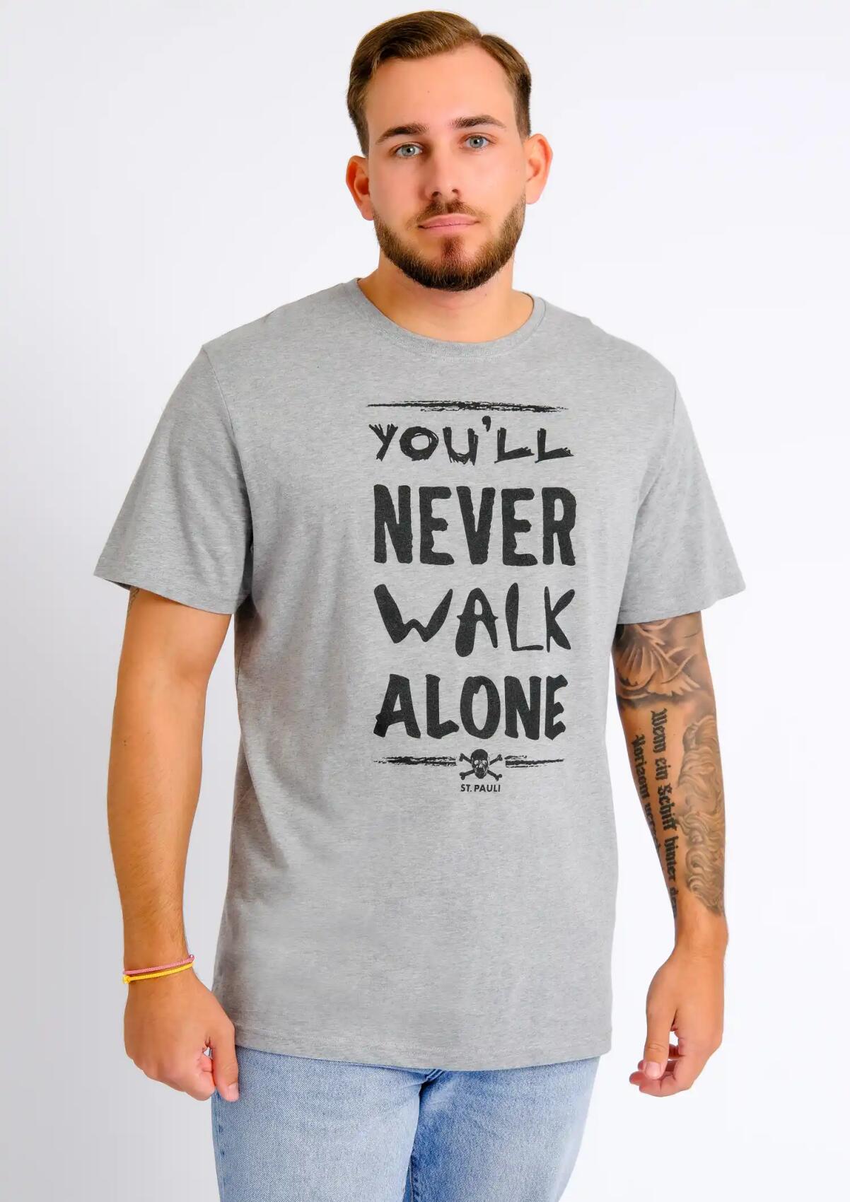 T-Shirt You'll never Grau - Schwarz