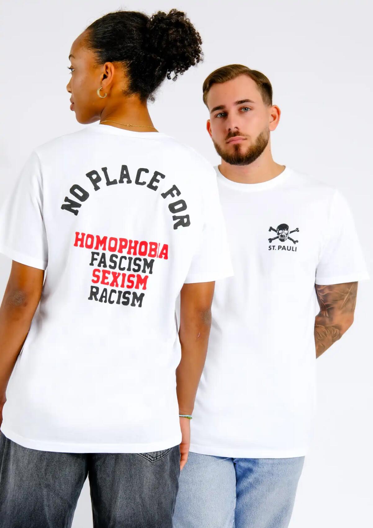T-Shirt No Place for - Weiß