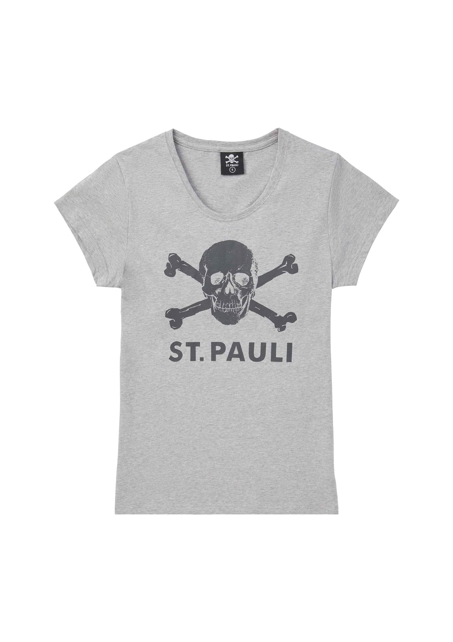 T-Shirt - tailliert "Totenkopf Grau"