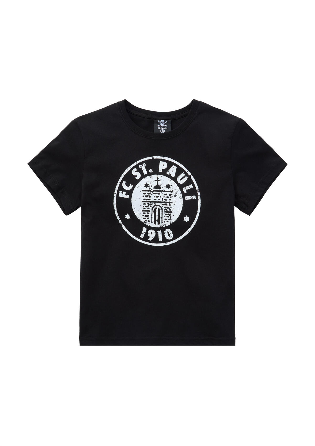 Kinder T-Shirt Logo Schwarz-Weiß