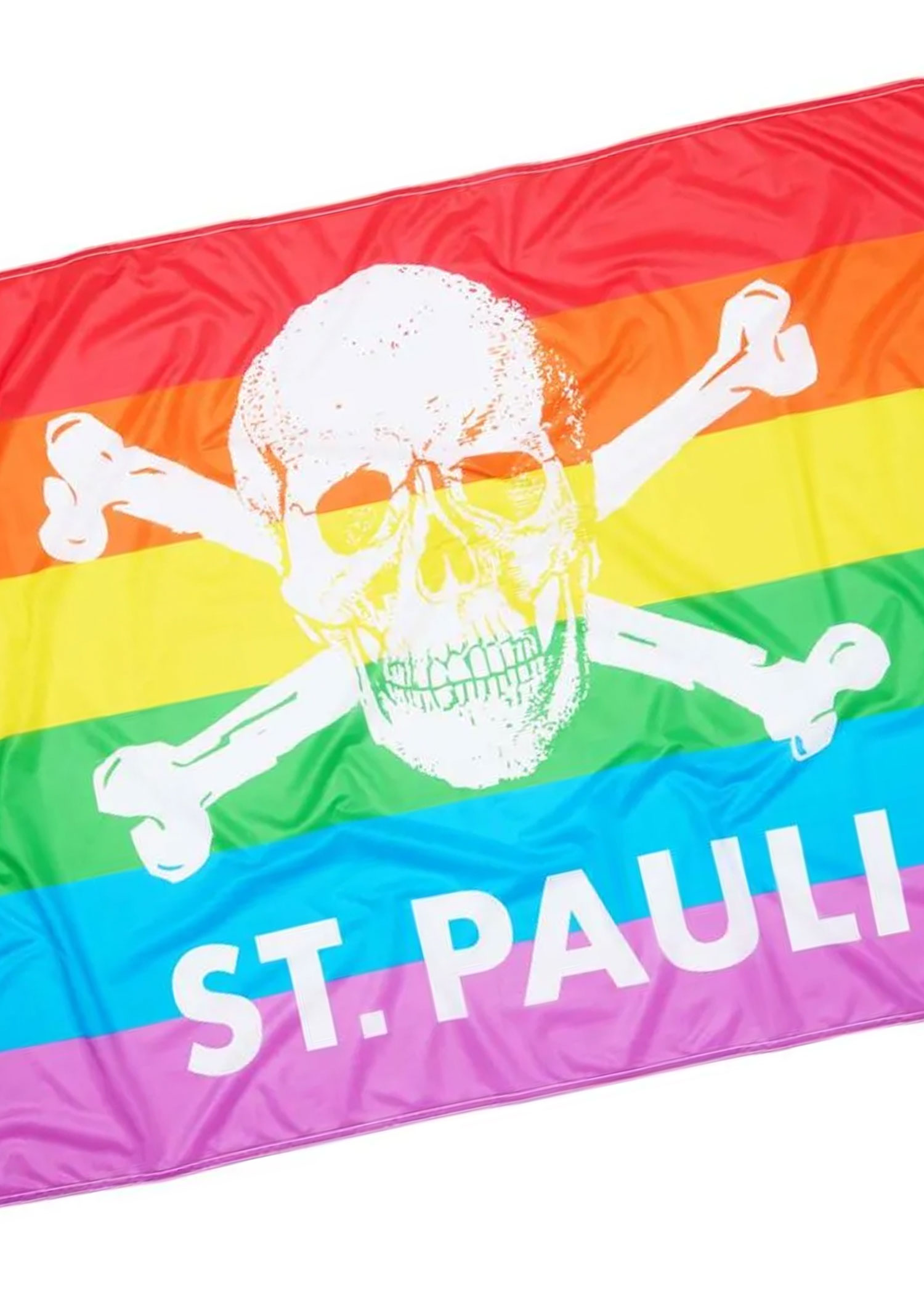 Hissfahne Totenkopf Regenbogen klein 120 x 200 cm