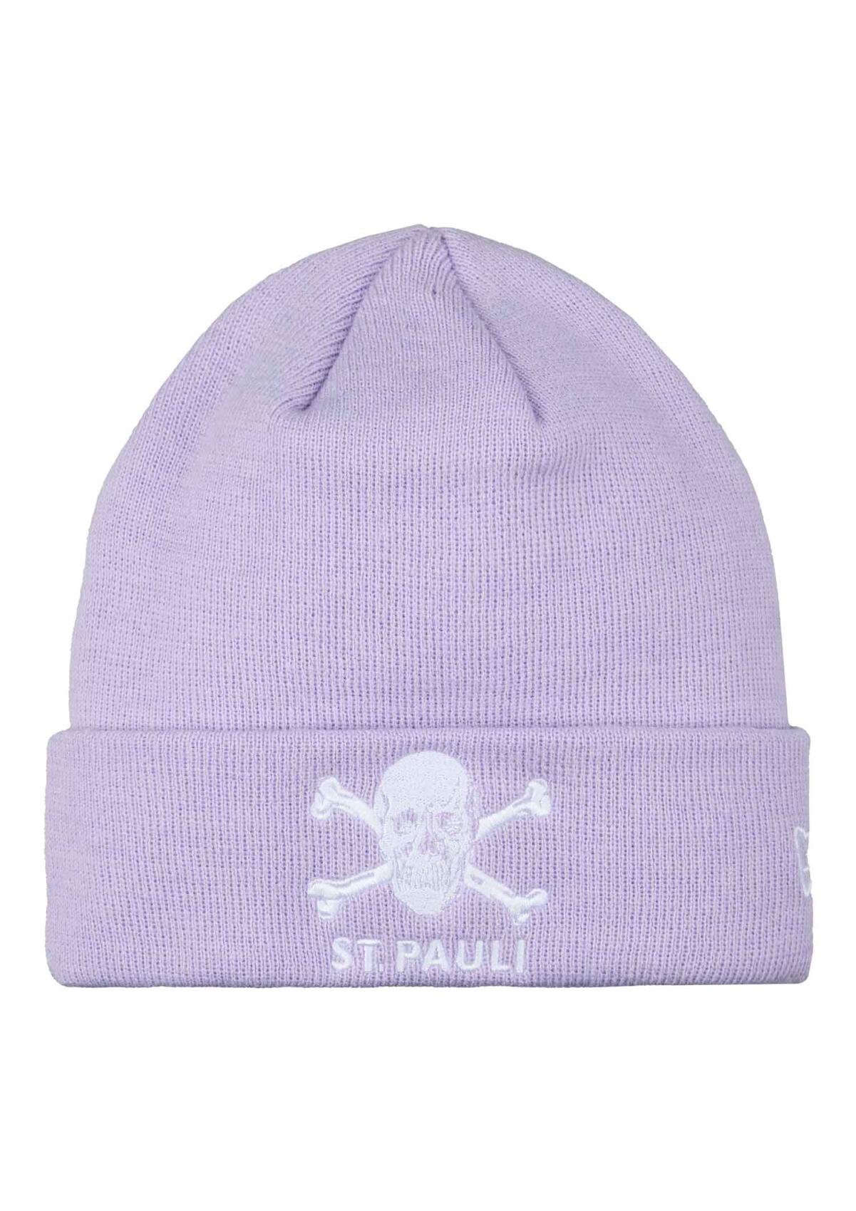 Mütze New Era Totenkopf flieder