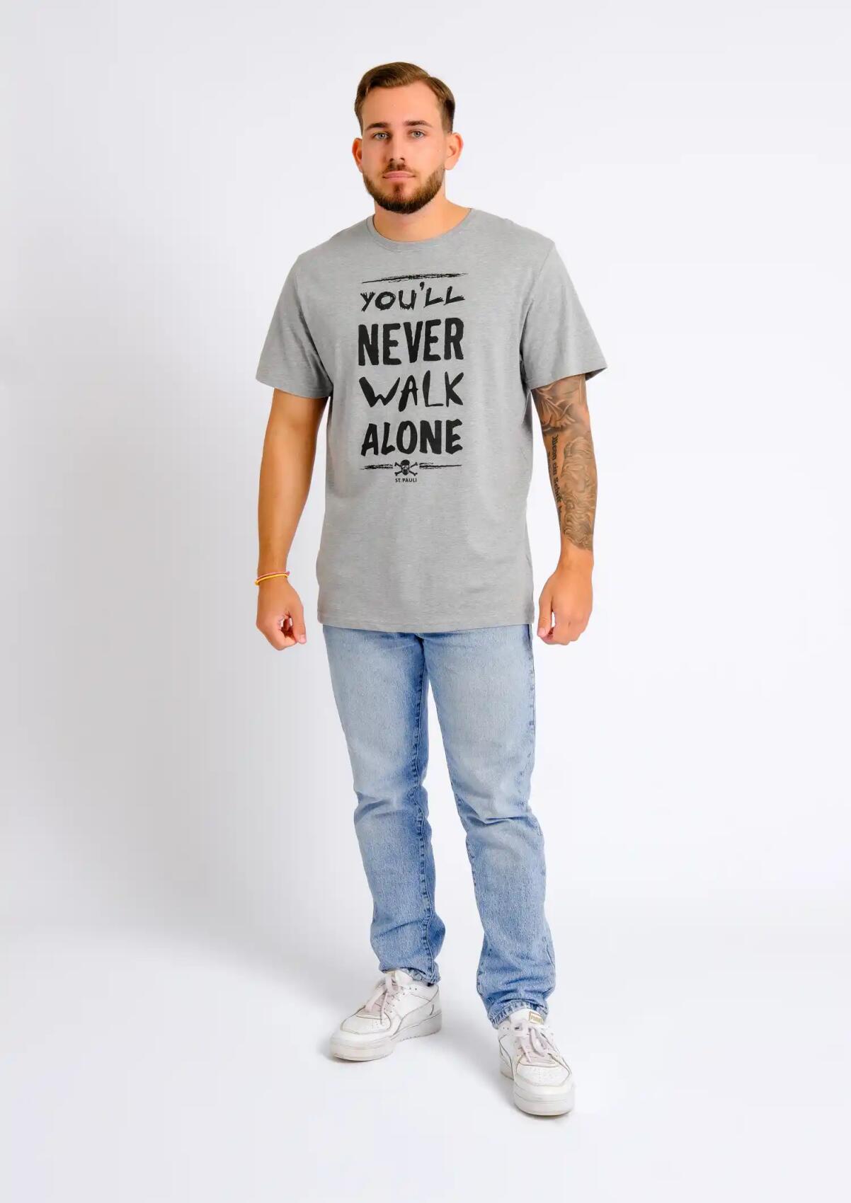 T-Shirt You'll never Grau - Schwarz
