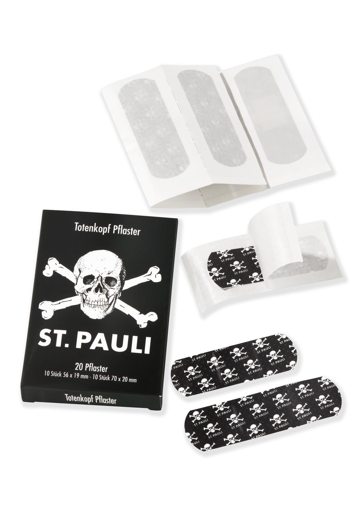Pflaster Totenkopf (20er Packung)
