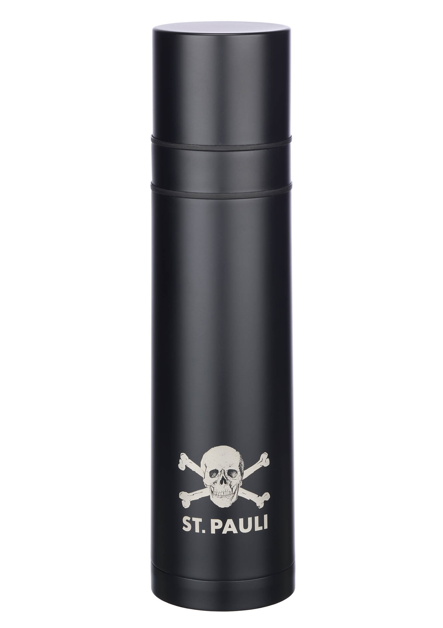 Thermoskanne mit 2 Bechern Totenkopf