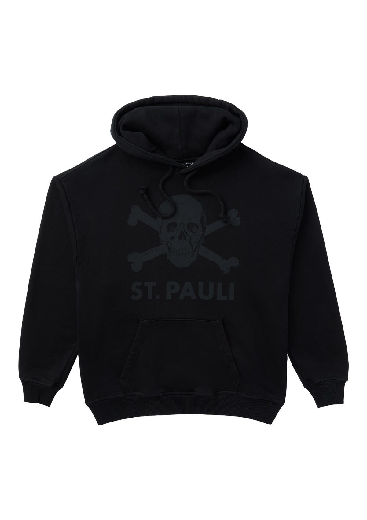 Kapuzenpullover "Washed Tonal" schwarz