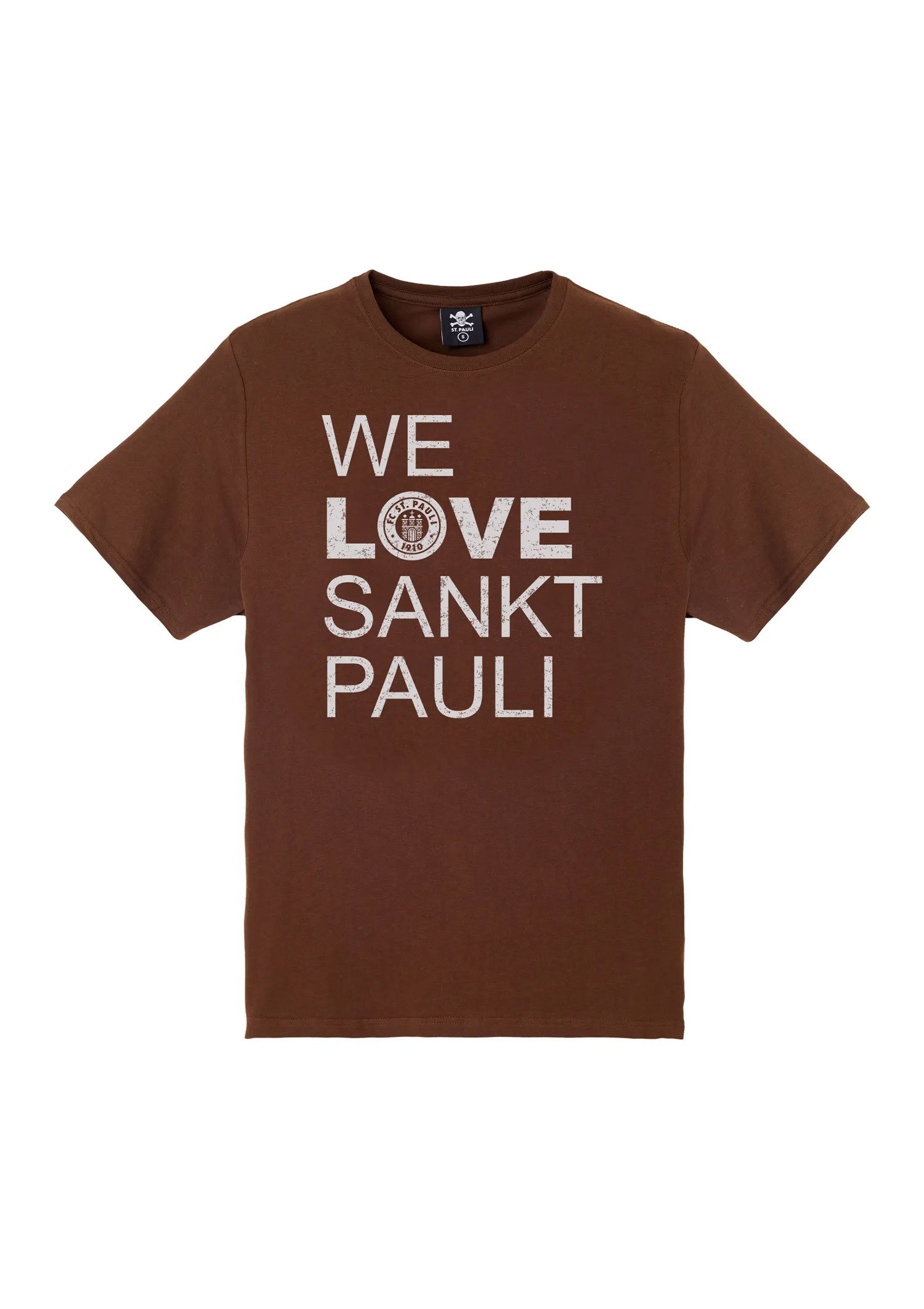 T-Shirt "We Love Sankt Pauli" - braun
